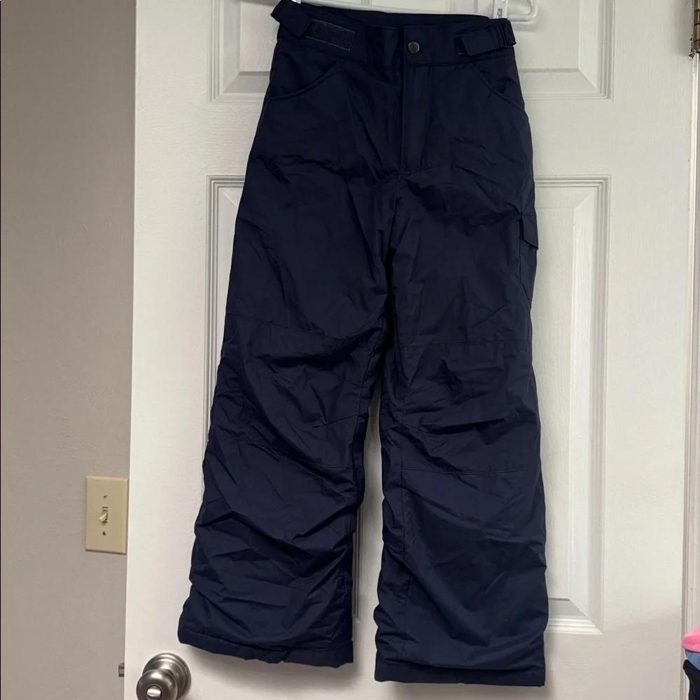 Columbia Navy Blue Kids Snow Pants size 10-12 Medium Ski Snowboard
